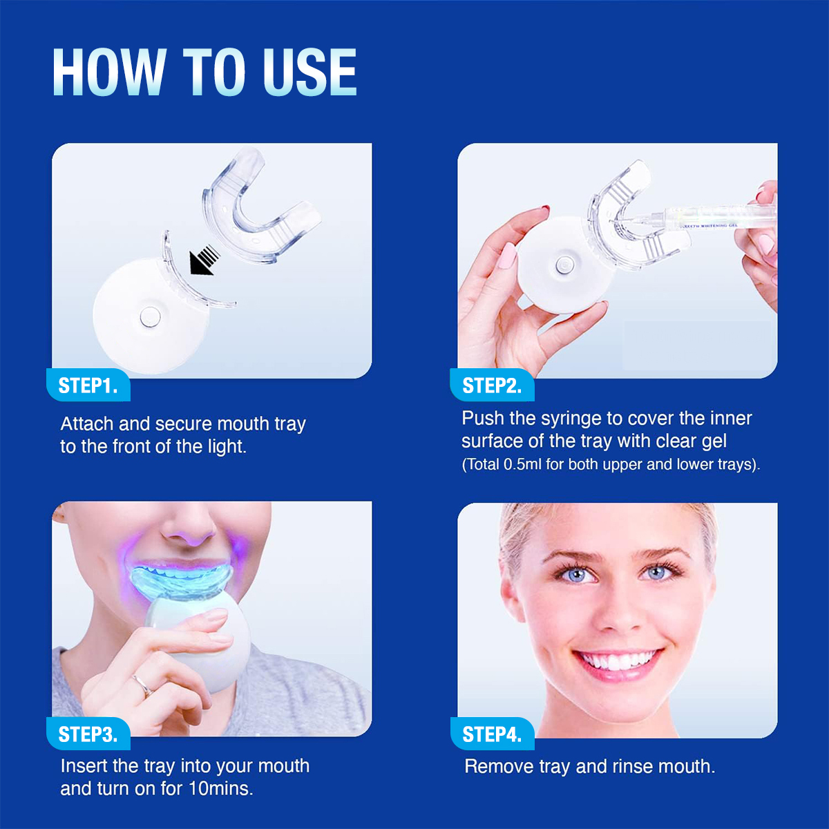 Teeth Whitening Kit - 5X LED L - Teeth Whitening Clinic 리뷰 및 가격