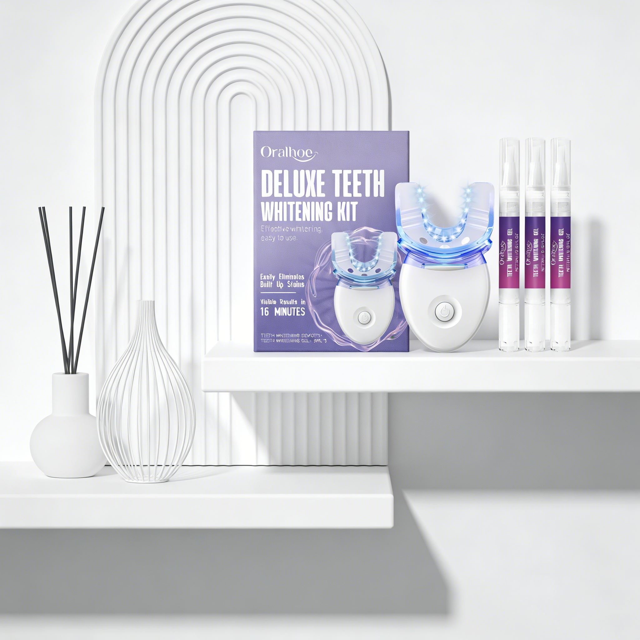 Oralhoe Teeth Care Set Oral Hy - Teeth Whitening Uv Light 리뷰 및 가격