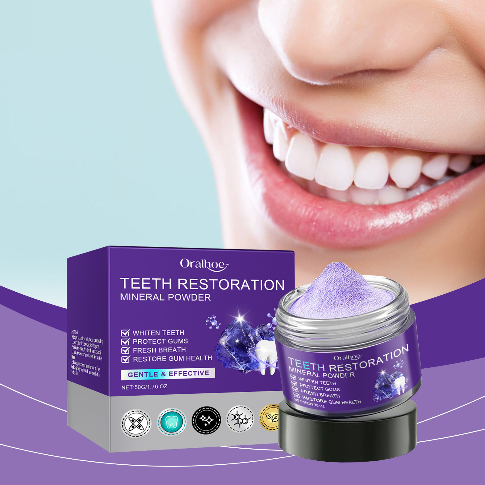 Teeth Restoration Mineral Powd - Teeth Whitening Clinic 리뷰 및 가격