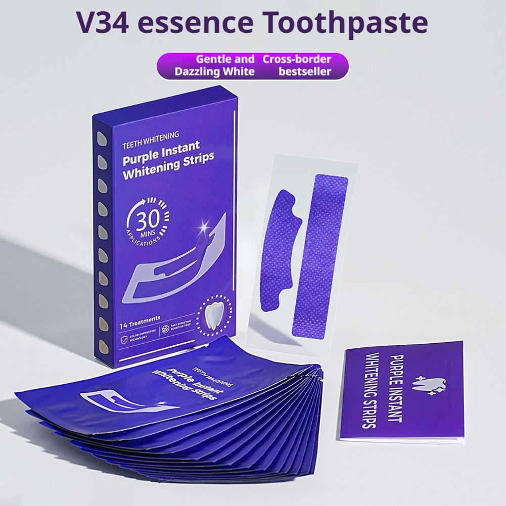 V34 Teeth Whitening Strips - E - Teeth Whitening Clinic 리뷰 및 가격