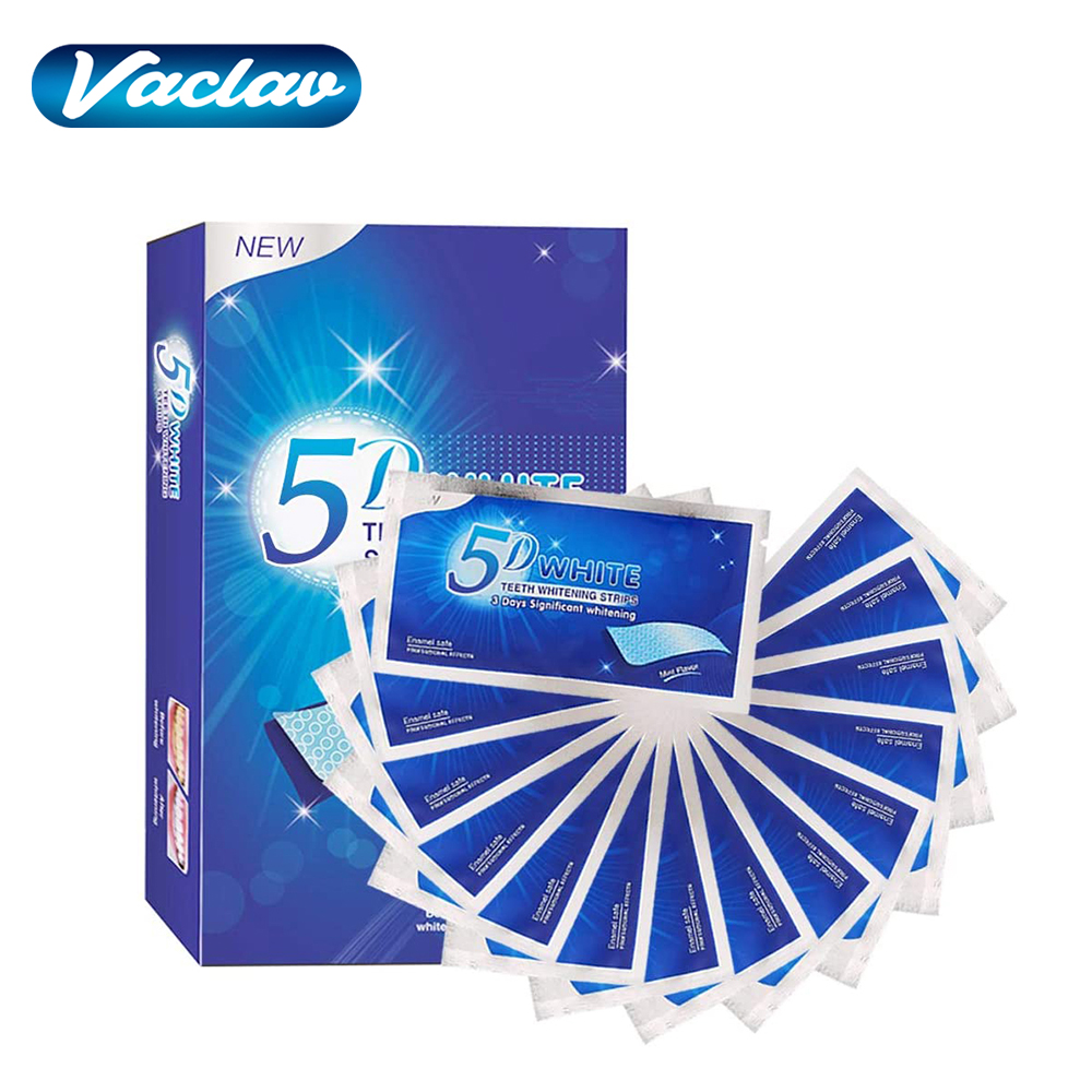 5D White Teeth Whitening Strip - Teeth Whitening Clinic 리뷰 및 가격